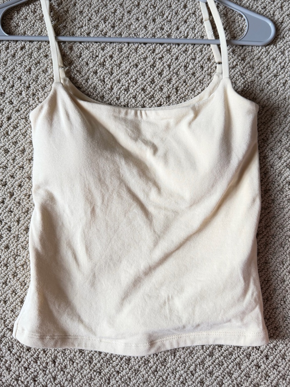 Abercrombie & Fitch Pale Cream Adjustable-Strap Camisole Bra free collection
